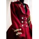 Infanta Rose Embroidery Brass Button Coat